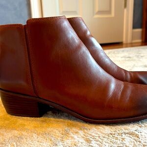 Brown Leather Ankle Boots